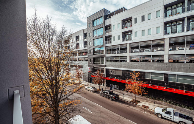 an aerial view of a city street and some buildings at 20 Midtown, Birmingham, AL, 35233