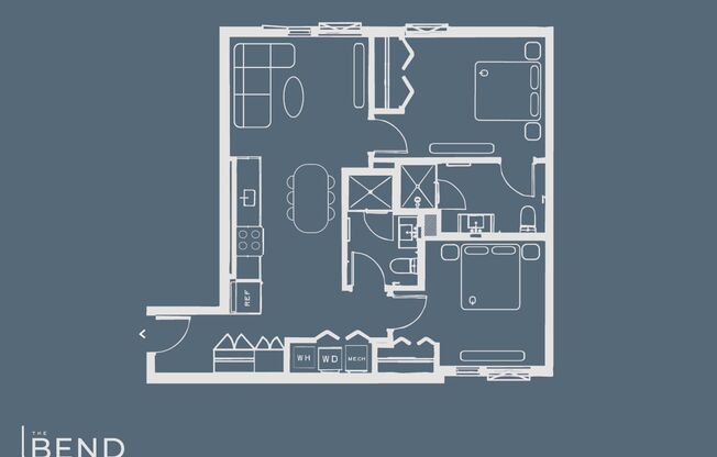 2 beds, 2 baths, 860 sqft, $2,585, Unit 203