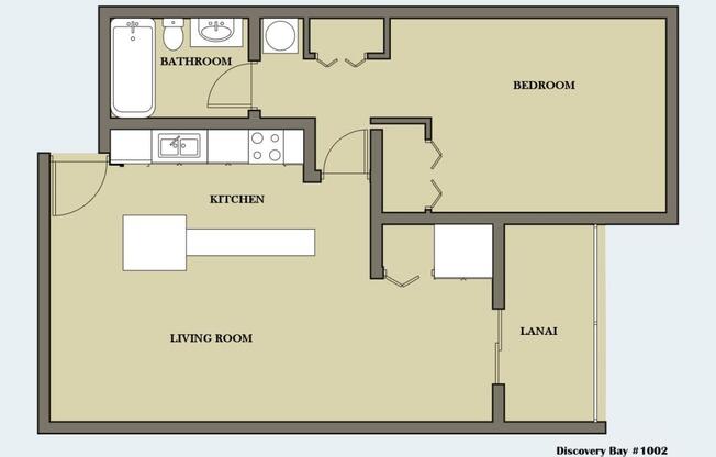 1 bed, 1 bath, 769 sqft, $3,000, Unit # 1002