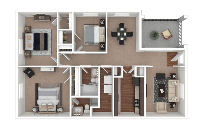 3 beds, 2 baths, 1,327 sqft, $1,185