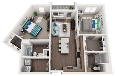 2 beds, 2 baths, 1,027 sqft, $2,183