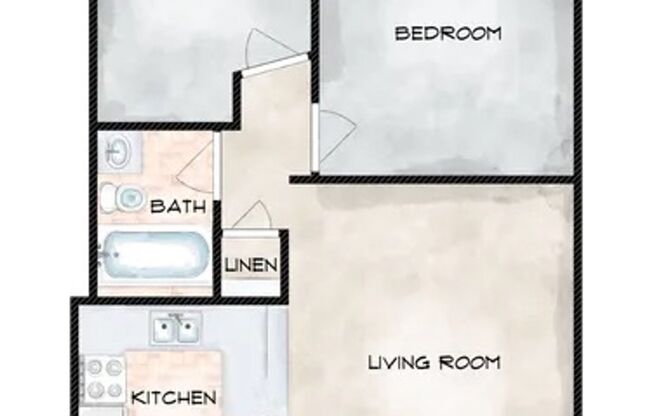2 beds, 1 bath, 650 sqft, $2,173, Unit Unit 006