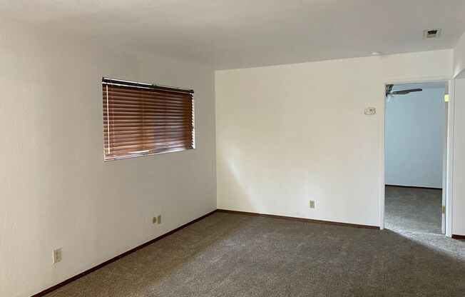 SINGLE STORY WITH NEW FLOORING AND PAINT! 2 BEDROOMS AND 1 BATHROOM!!