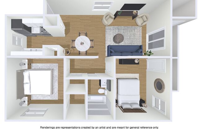 2 beds, 1 bath, 900 sqft, $1,550, Unit 11622D