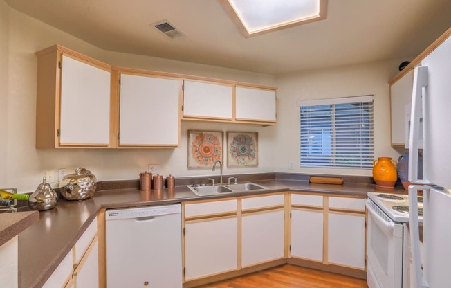 Kitchen With Refrigerator at Arterra, Albuquerque