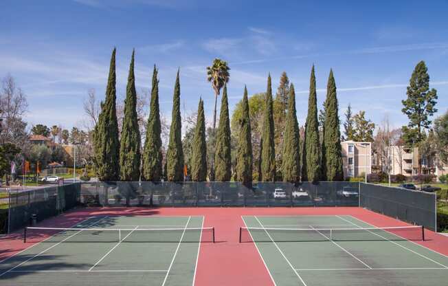 Two Tennis Courts at Valley West, San Jose, CA, 95122