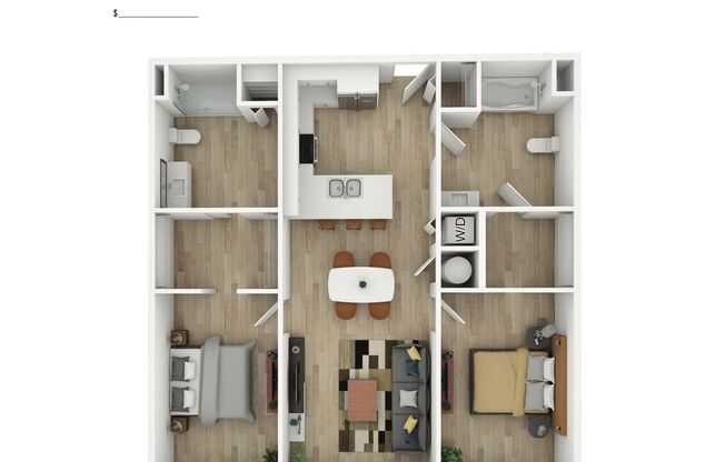 2 beds, 2 baths, 928 sqft, $2,095, Unit 202