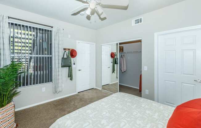 Bedroom with ceiling and light at The Equestrian by Picerne, Henderson, Nevada