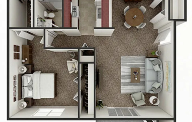 1 bed, 1 bath, 790 sqft, $880, Unit 4927