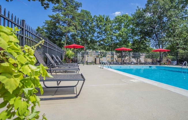 Refreshing Pool Side Area at Stuart Woods, Herndon, VA