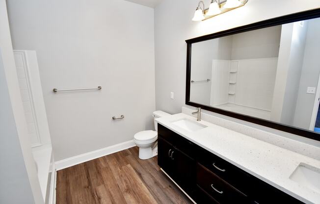 Riverstone Bathroom with Quartz