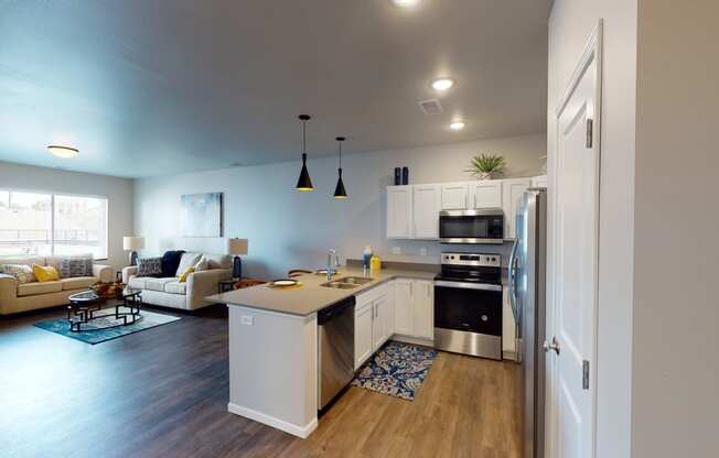 Fully Equipped Kitchen at First Street Lofts in Downtown Bismarck, Bismarck, North Dakota