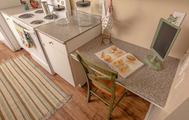 Harbor Cove Apartments Kitchen Desk Area