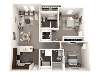 2 beds, 2 baths, 1,139 sqft, $2,167