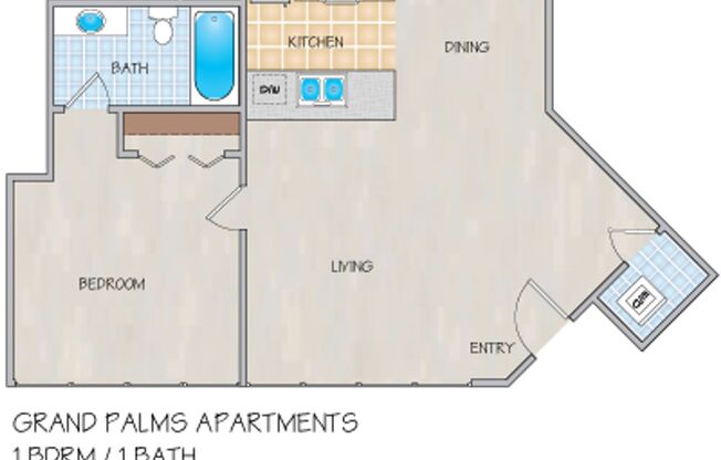 1 bed, 1 bath, 667 sqft, $1,445, Unit 0097