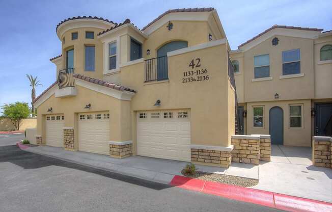 Townhome Apartment Exterior at Bella Victoria Apartments in Mesa Arizona January 2021