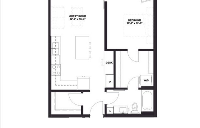 1 bed, 1 bath, 724 sqft, $1,795, Unit 114