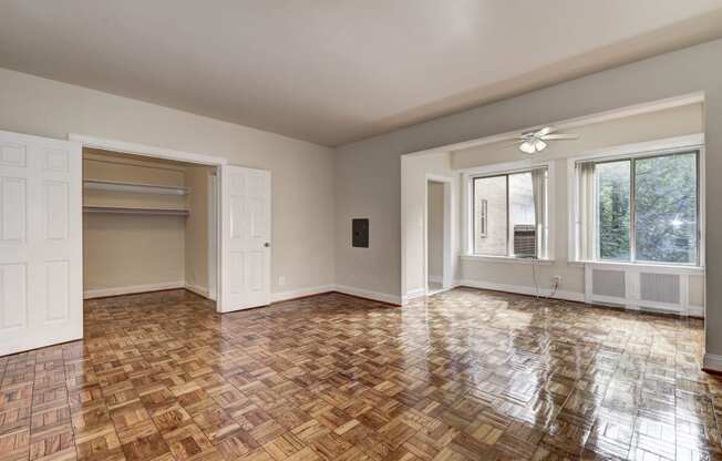 Parquet Hardwood Floors at Park Crescent, Washington