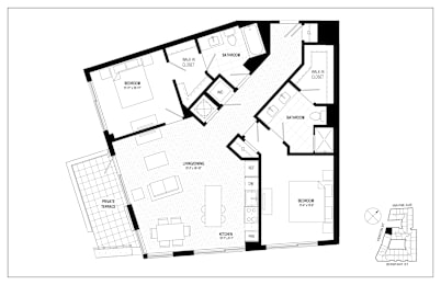 2 beds, 2 baths, 1,153 sqft, $3,365