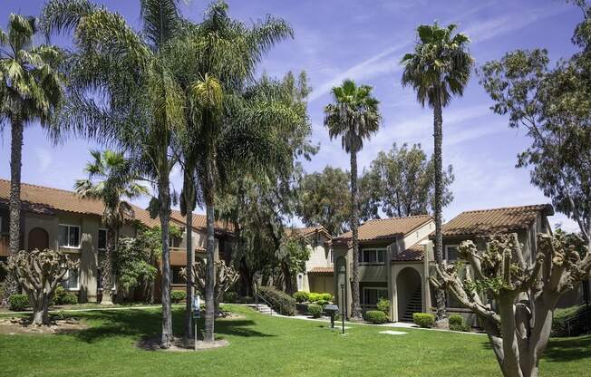 Outdoor Courtyard at Eucalyptus Grove Apartments, Chula Vista, CA, 91910