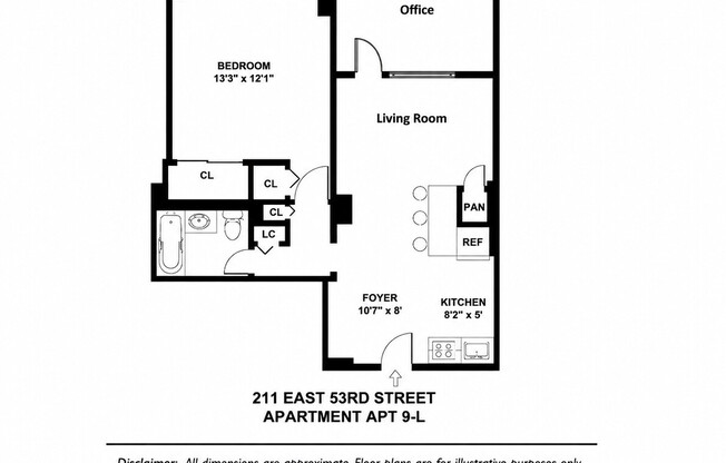 1 bed, 1 bath, 750 sqft, $4,950, Unit 9L