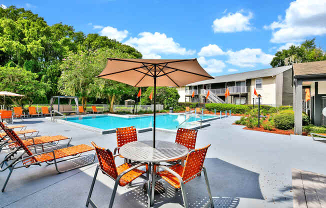 Pool side Dining Table at Village Springs, Orlando, FL