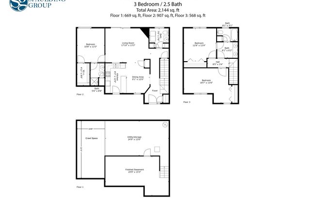 3 beds, 2.5 baths, 2,100 sqft, $2,995, Unit 250
