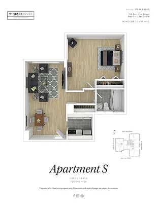 Studio, 1 bath, $5,440, Unit E24S