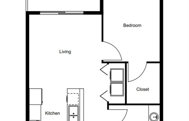1 bed, 1 bath, 602 sqft, $1,325, Unit 4958-113