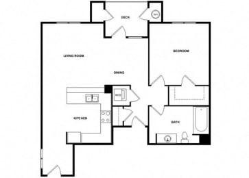 1 bed, 1 bath, 877 sqft, $2,510