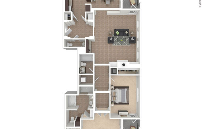 2 beds, 2.5 baths, 2,273 sqft, $5,594