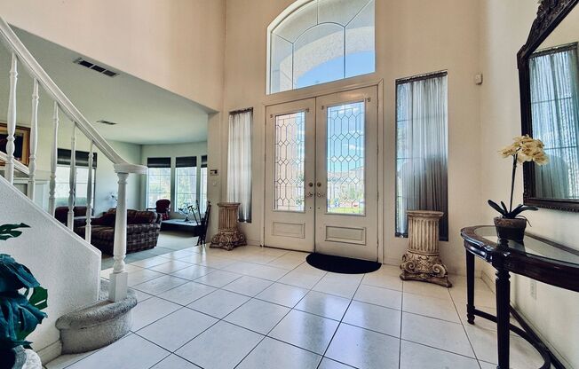 Partially furnished-Lovely 5 bedroom, 3 bath home in Legacy Master Series Community!