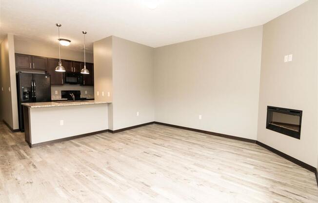 Bright natural lighting in the living room at North Pointe Villas