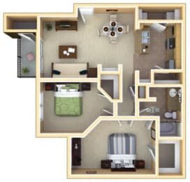 2 beds, 1 bath, 1,016 sqft, $1,475