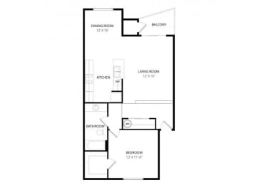 1 bed, 1 bath, 800 sqft, $2,190