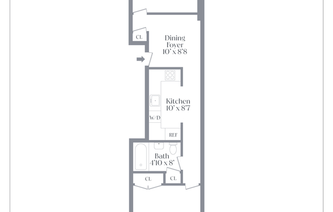 2 beds, 1 bath, $2,850, Unit 3