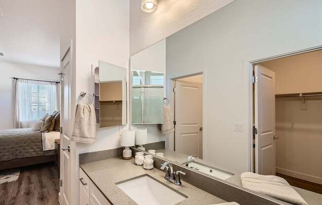 Spacious Bedrooms With En Suite Closet And Bathrooms at Hampton Meridian, Apache Junction, AZ