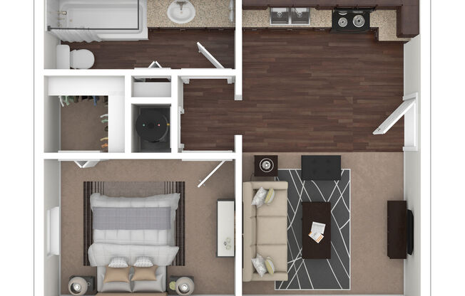 1 bed, 1 bath, 700 sqft, $1,040