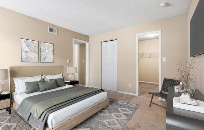 Bedroom With Walk-In Closet