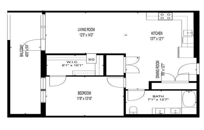1 bed, 1 bath, 856 sqft, $2,650, Unit 224