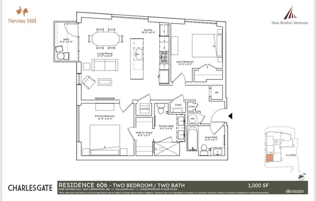 5 beds, 2 baths, 1,000 sqft, $4,600, Unit 606