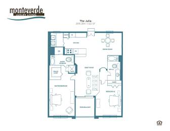 2 beds, 2 baths, 1,122 sqft, $1,947