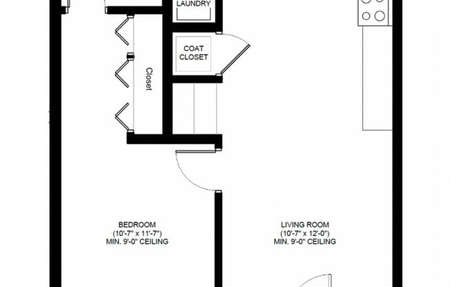 1 bed, 1 bath, 668 sqft, $1,900, Unit #306