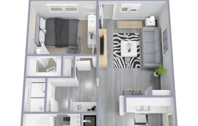 1 bed, 1 bath, 648 sqft, $997