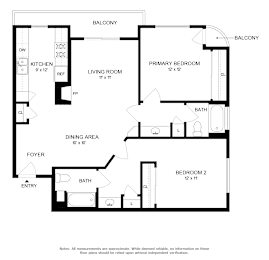 2 beds, 2 baths, 890 sqft, $2,699