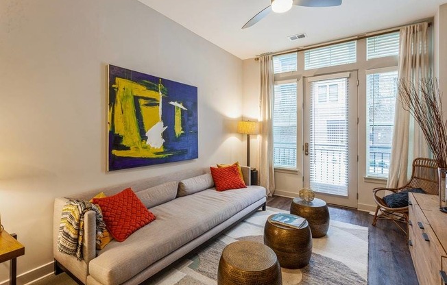 Living Room Interior at Arrive Federal Hill, Baltimore