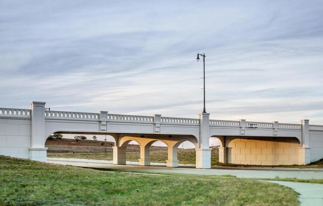 One of the signature bridges within the Walsh Ranch master-planned community in Aledo, TX.