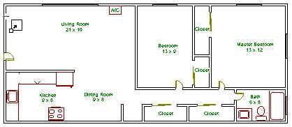 2 beds, 1 bath, 1,000 sqft, $959, Unit 29