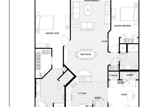 2 beds, 2 baths, 1,476 sqft, $3,299, Unit 202