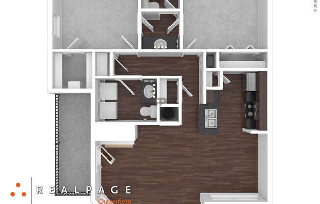 2 beds, 1.5 baths, 900 sqft, $1,243
